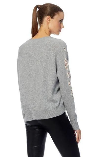 360 Sweater - Beatrice in Steel/Chalk Snake