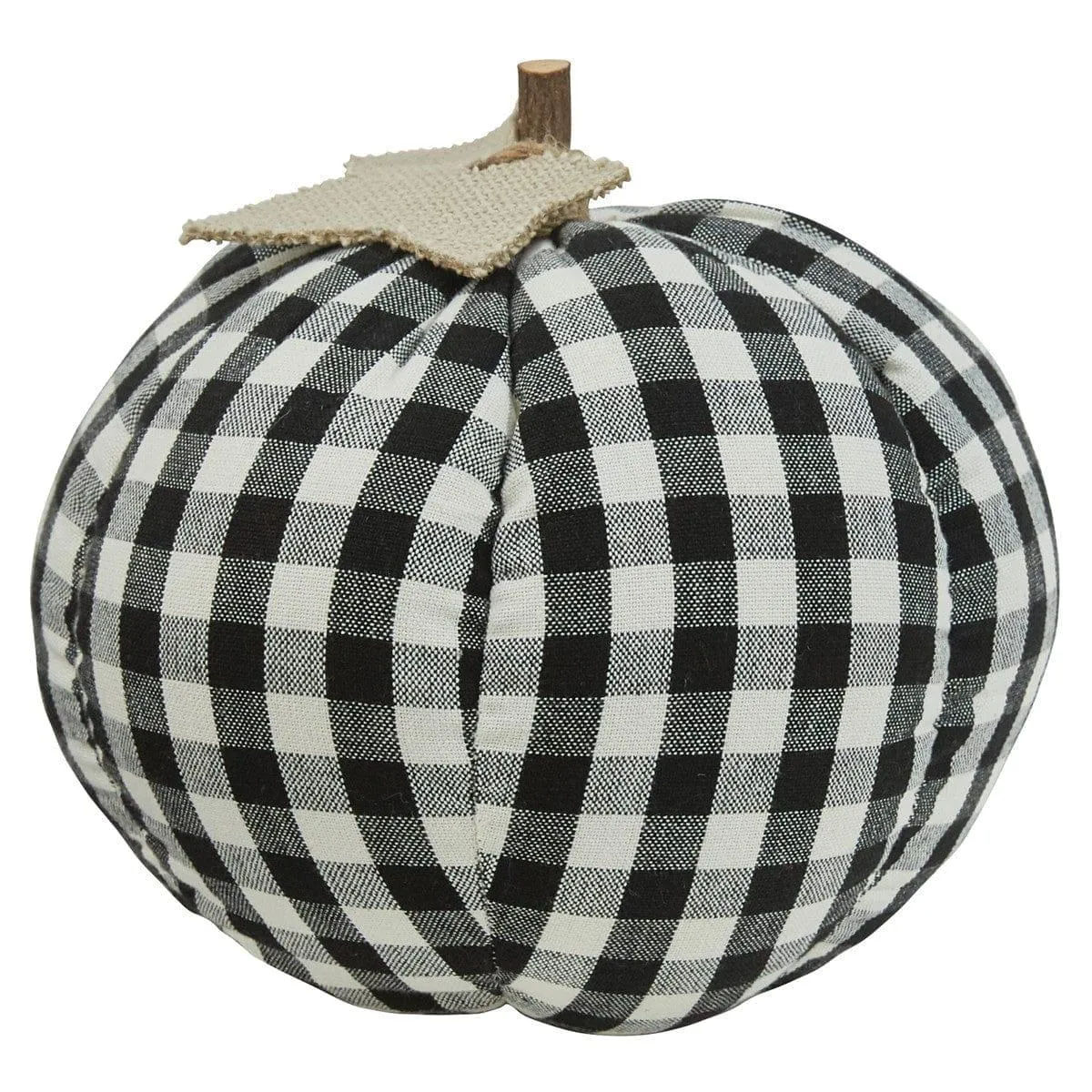 Black & Cream Check Pumpkin