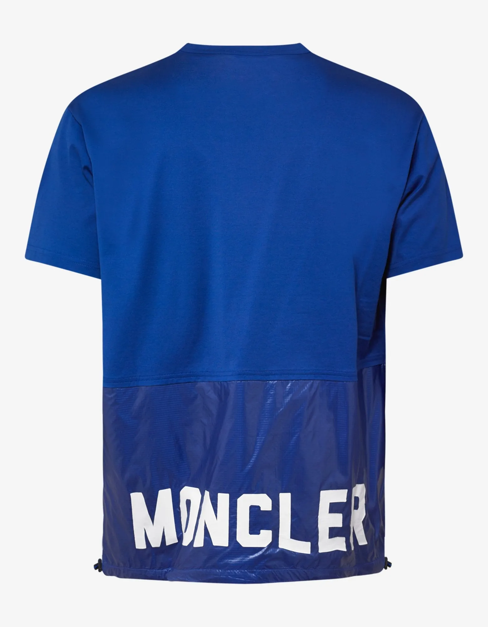 Blue Nylon Panel T-Shirt