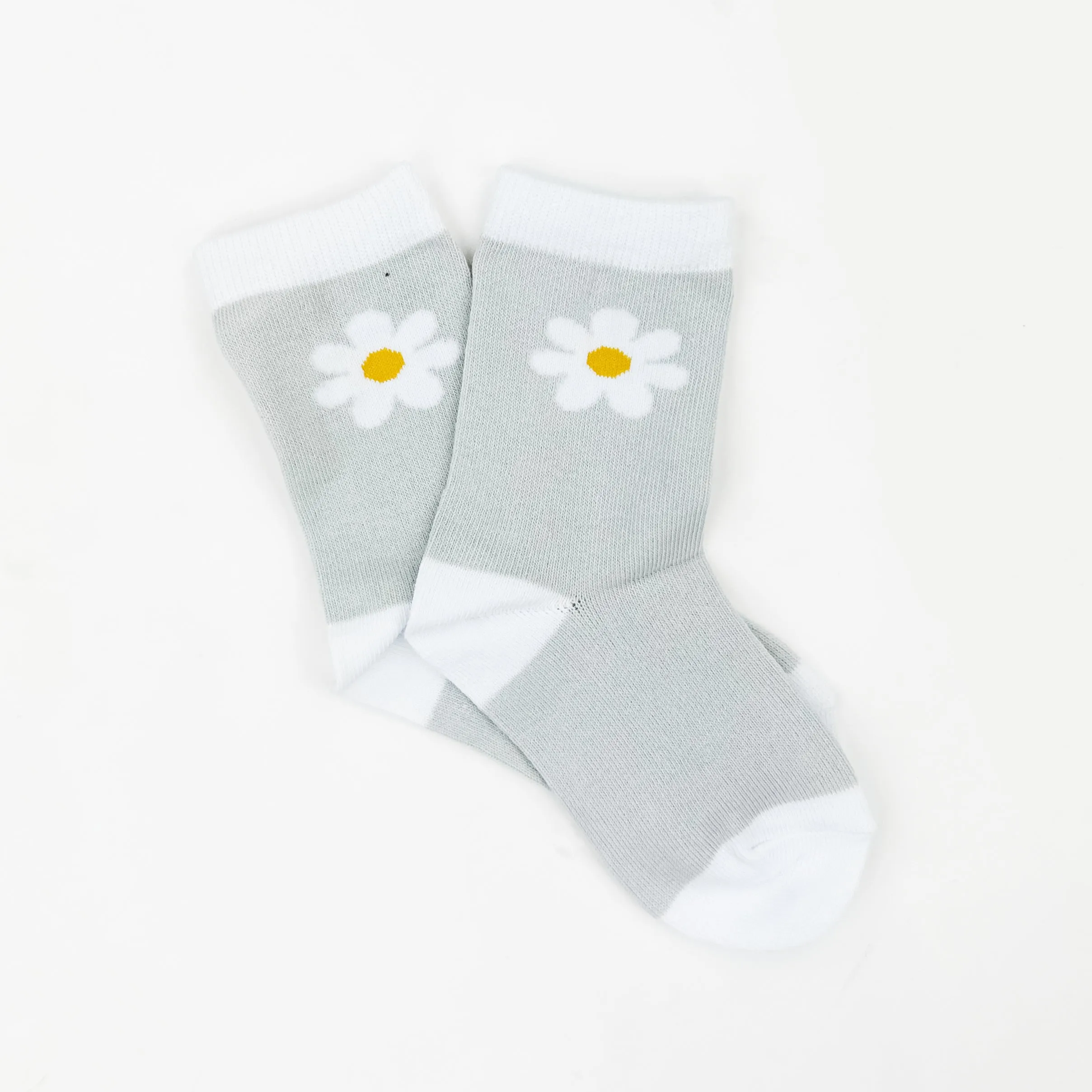 LMSS® CHILD CREW SOCKS - Have A Great Daysy (Light Gray)