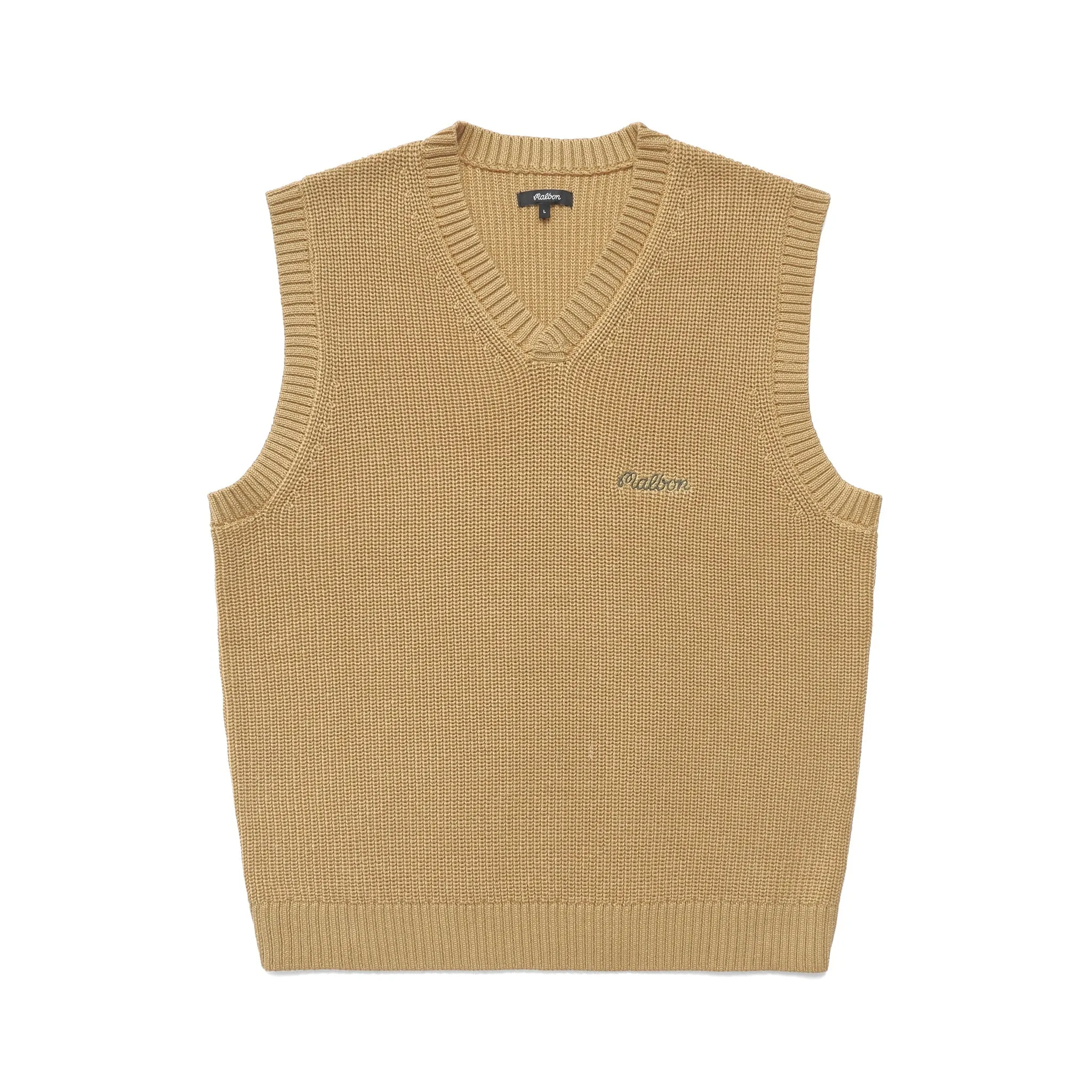 Malbon Golf Sunday Vest - TAN
