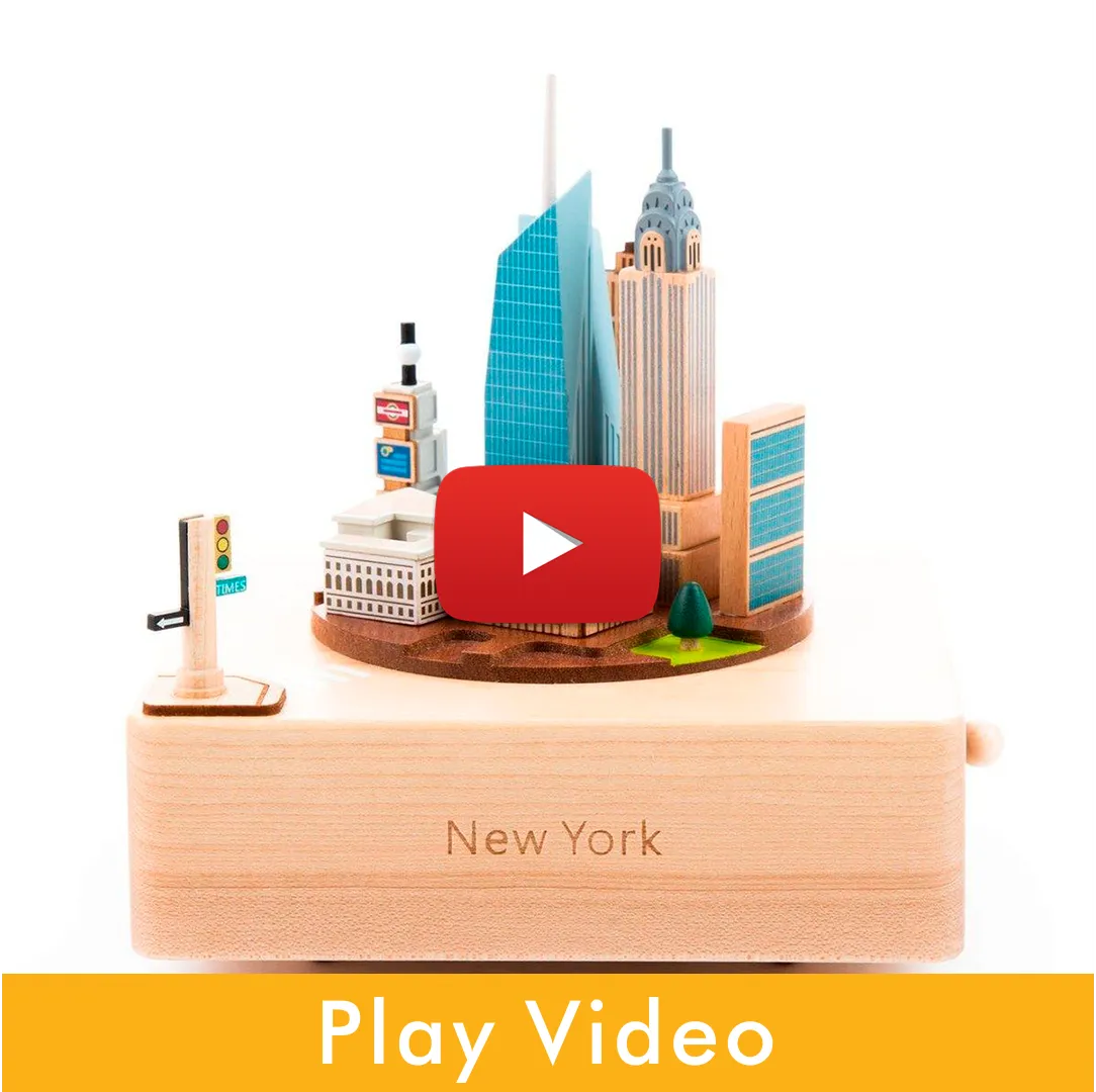 Midtown Manhattan | Wooden Music Box