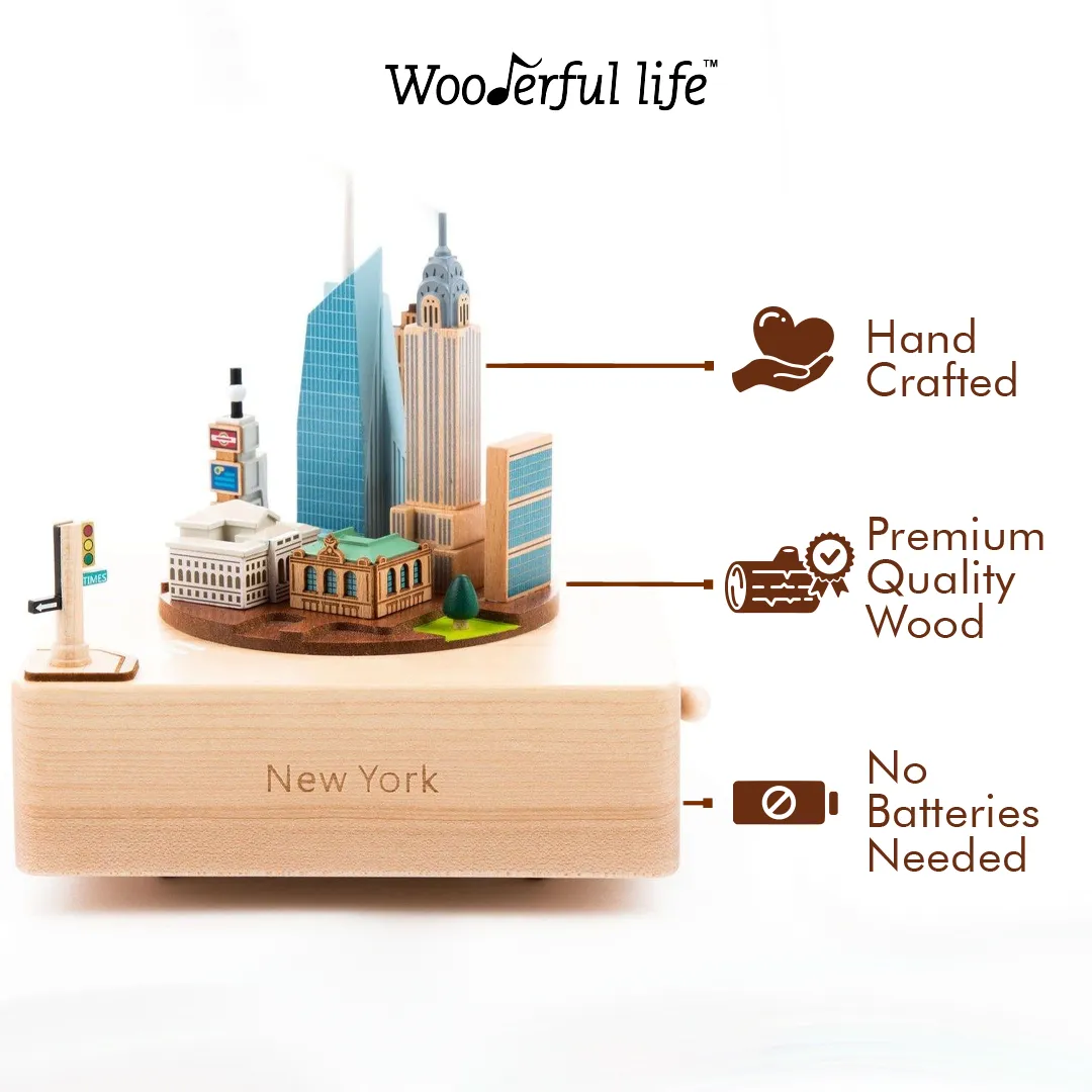 Midtown Manhattan | Wooden Music Box