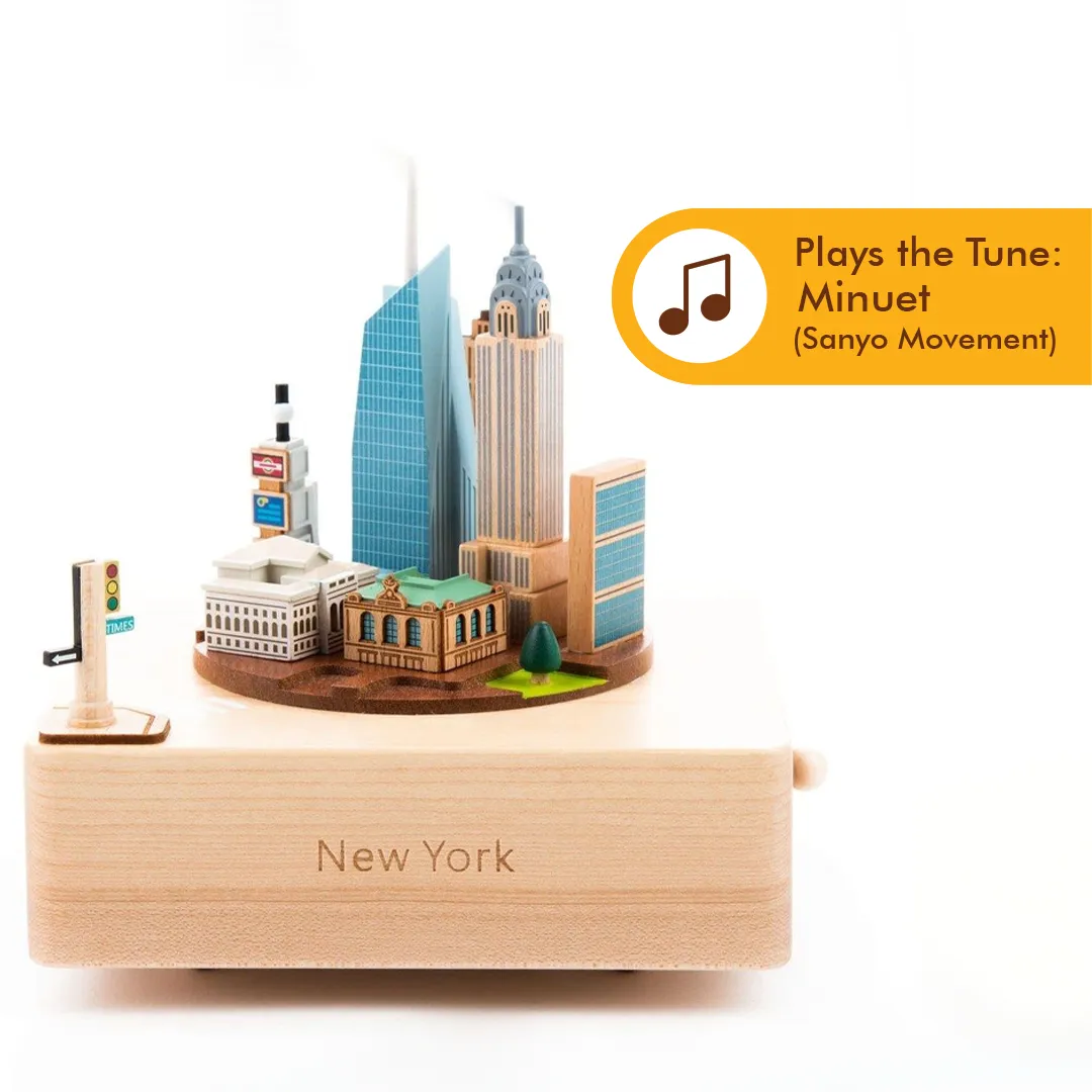 Midtown Manhattan | Wooden Music Box