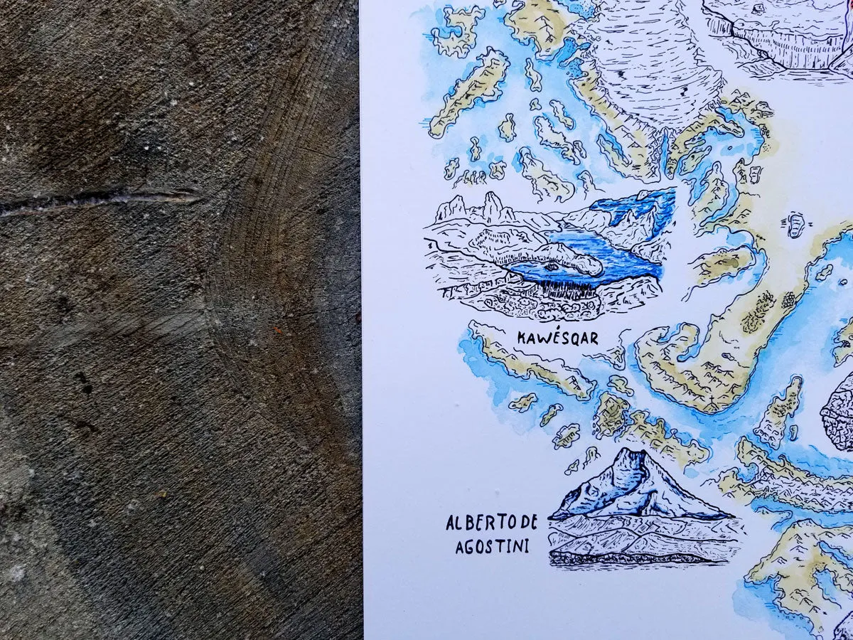 National Parks of Patagonia Austral Poster | Patagonia Chile