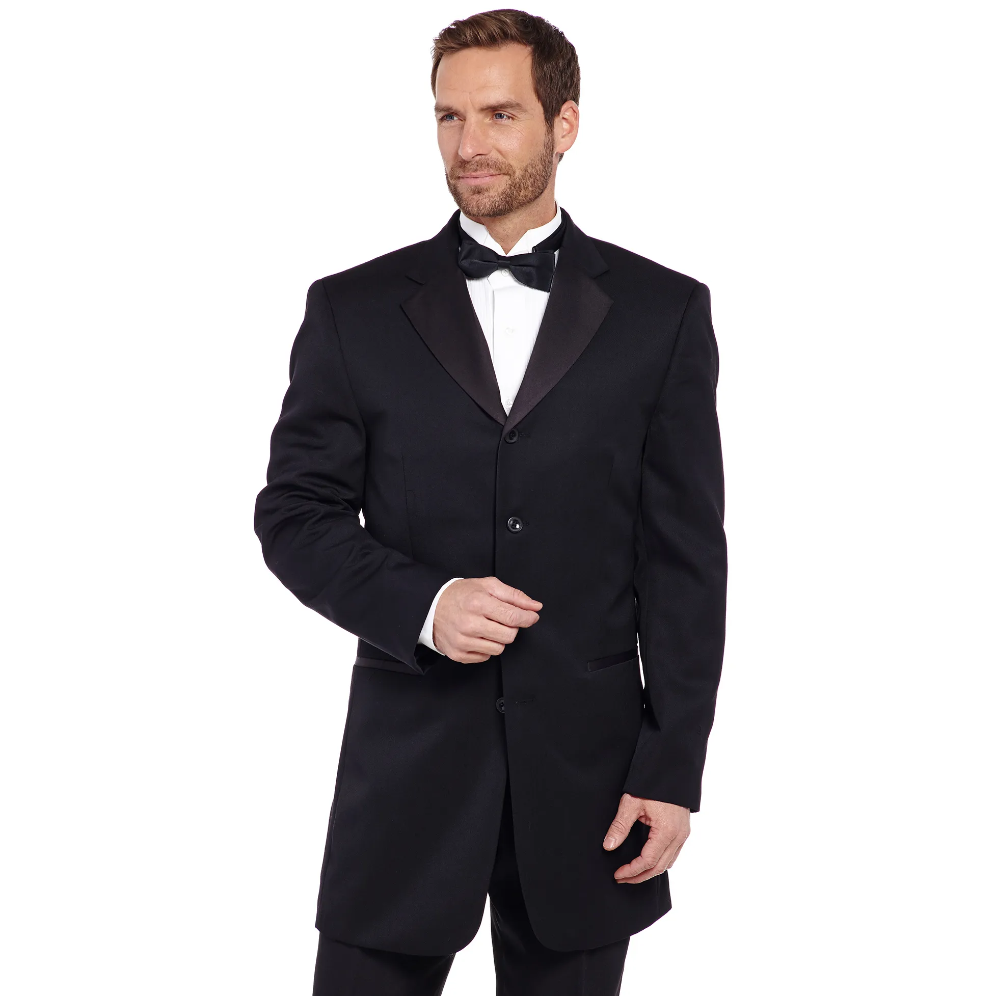 Sidran Circle Men's Western Tuxedo Frock Black Coat