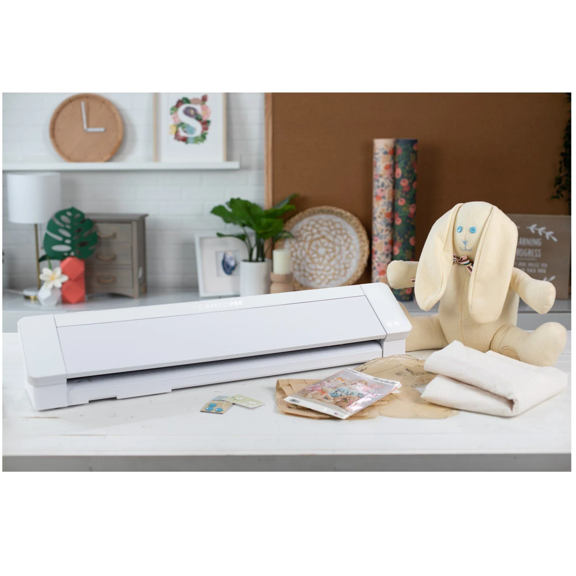 Silhouette White Cameo 4 PRO Business Bundle w/ Oracal Vinyl, Guides, Software, Tools