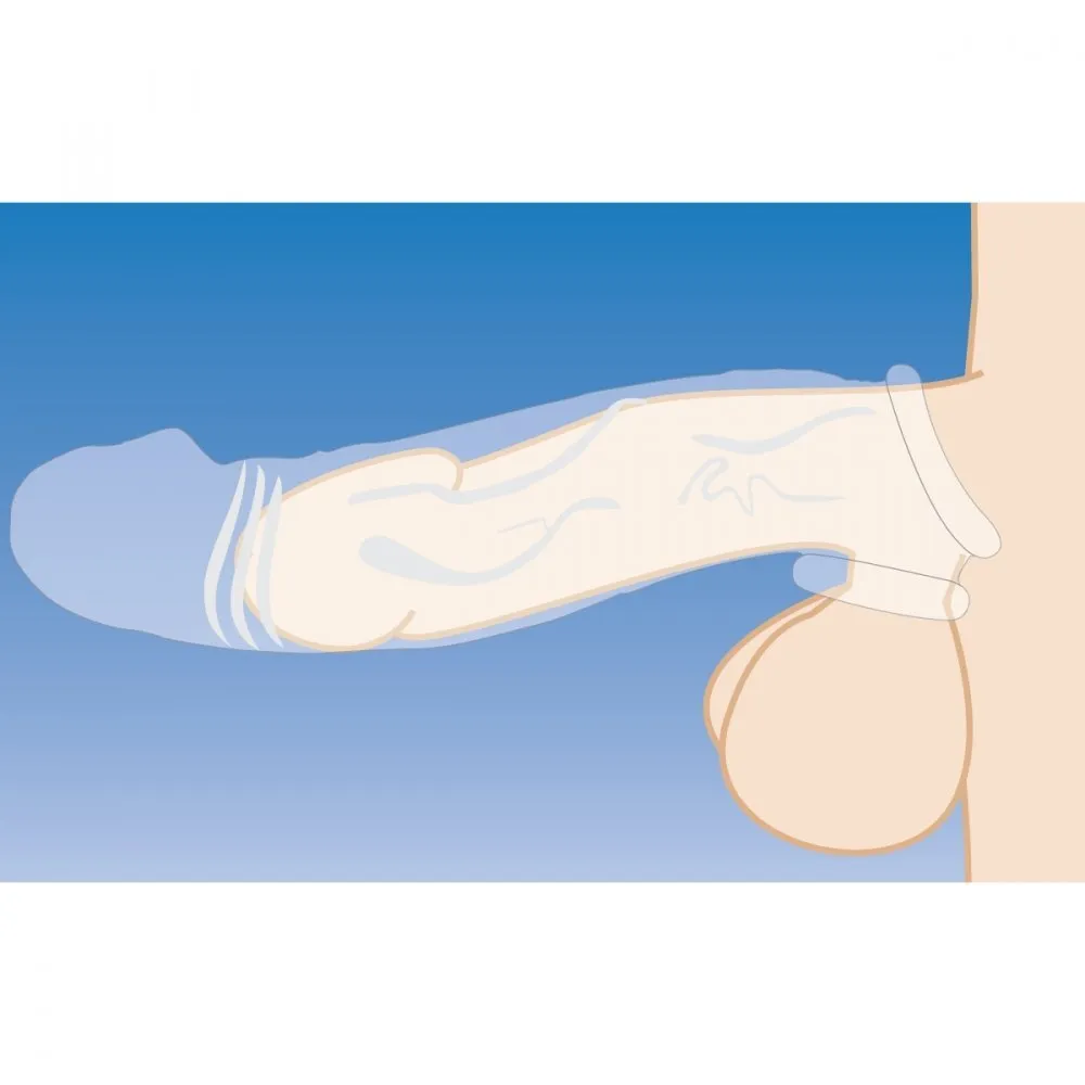 Size Matters 2 Inch Penis Extender Sleeve Flesh